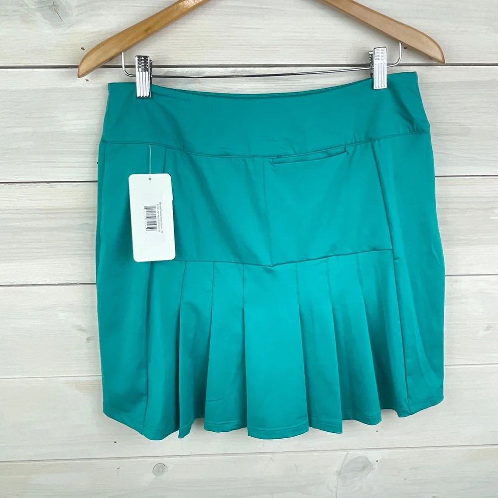 Amy Sport Ocean Green MARISA Pleated Skort Golf Skirt Size XS - NWT